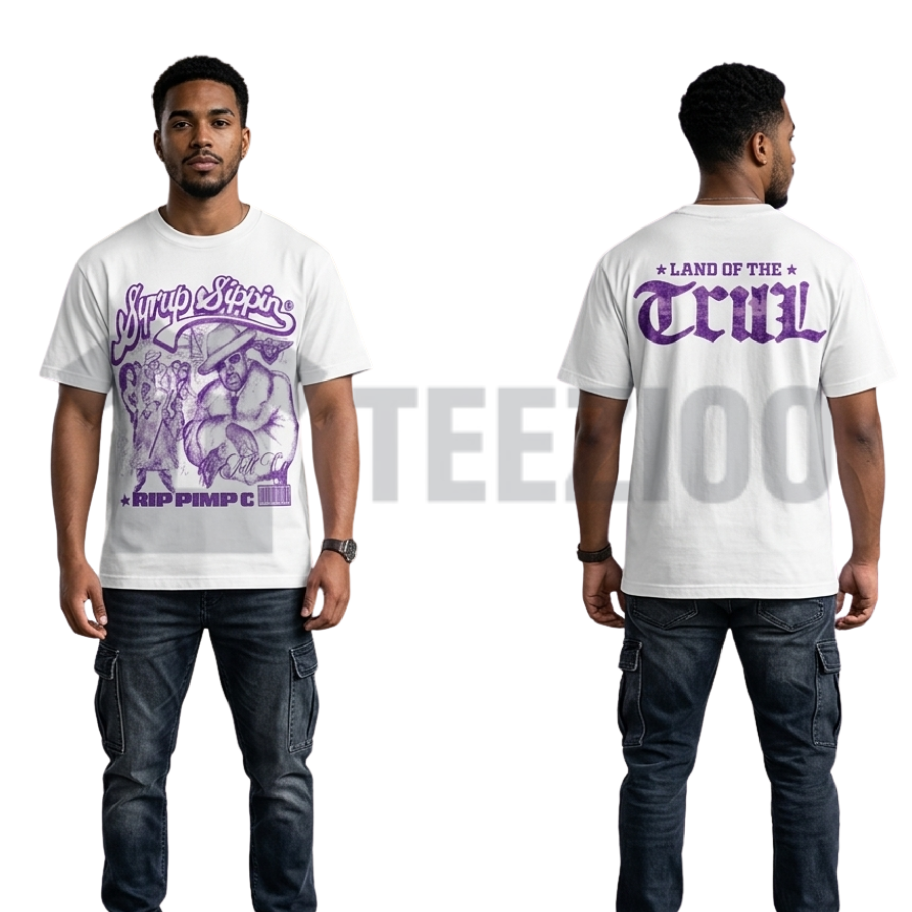 Pimp C Heavy Cotton Unisex Graphic T-Shirt - Vintage 90s Hip Hop