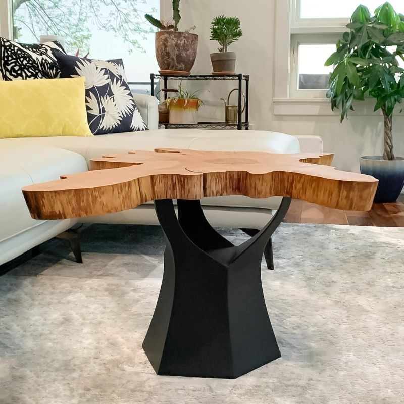 Coffee Table Base 106B Namu 16" H Mid-Century Style for DIY Projects