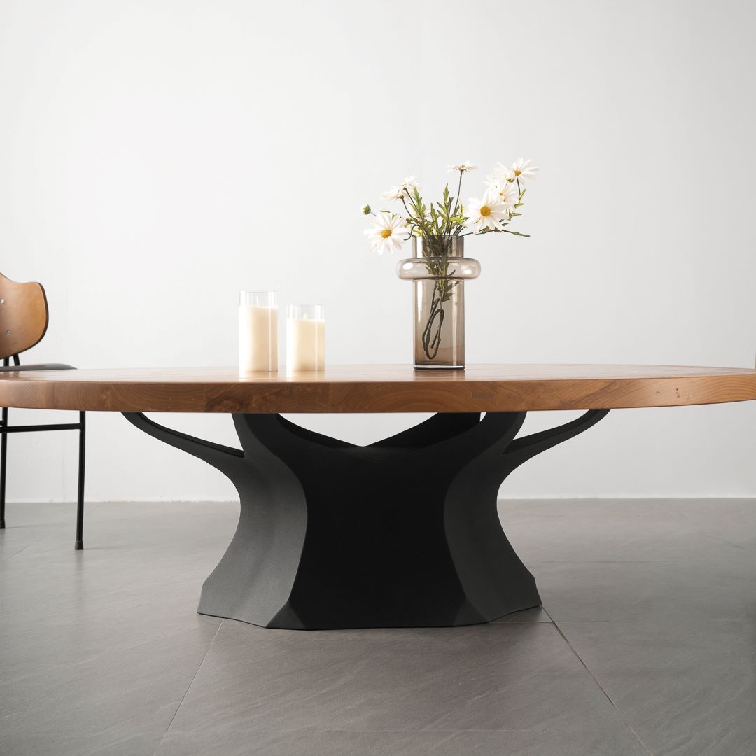 Coffee Table Base 215/229 Namu 16.5" H Metal Handmade Furniture