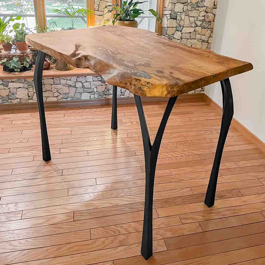 Counter & Bar Table Legs 606 Faras for Live Edge Tabletop
