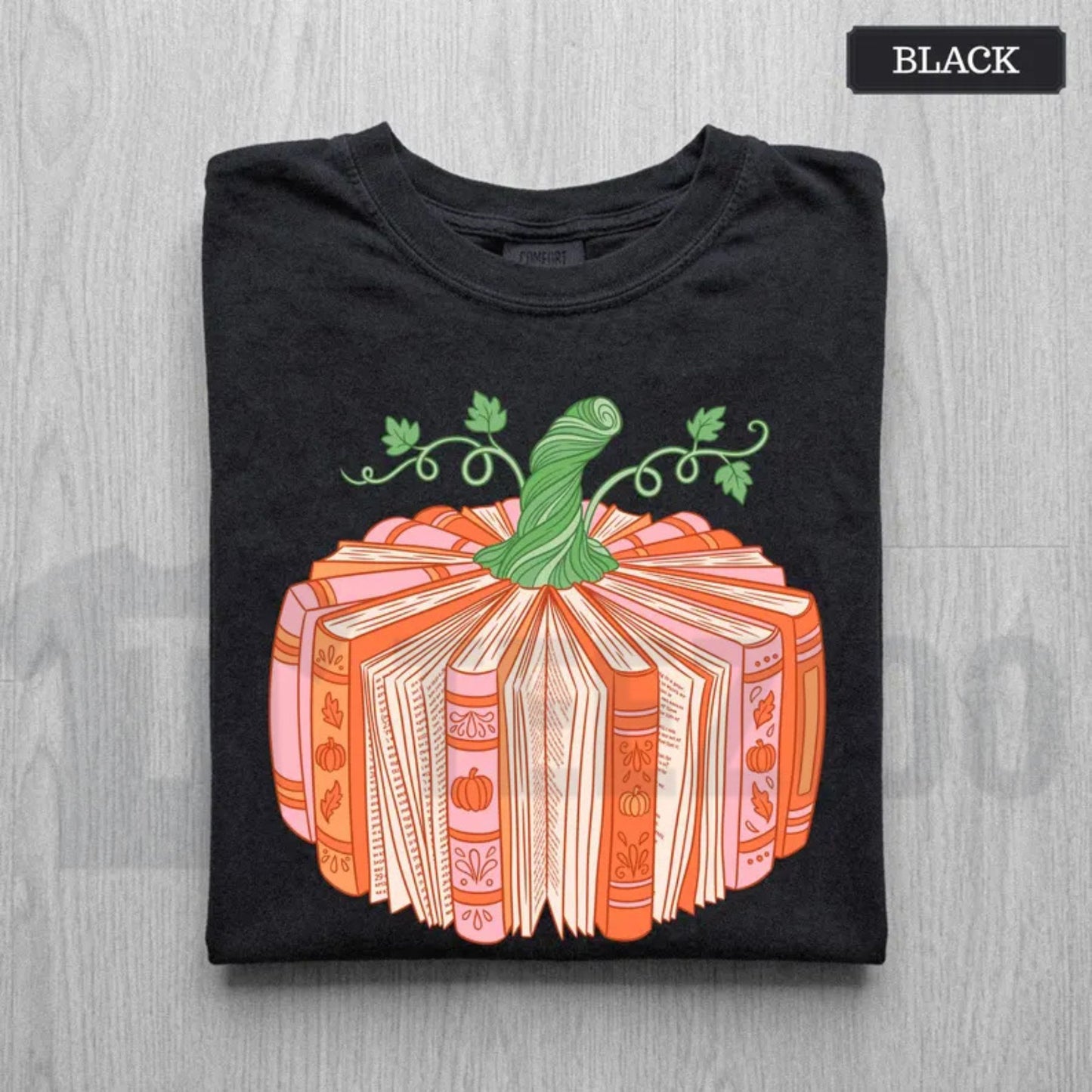 Book Pumpkin Fall Shirt – Cute Bookish Librarian & Bookworm Tee