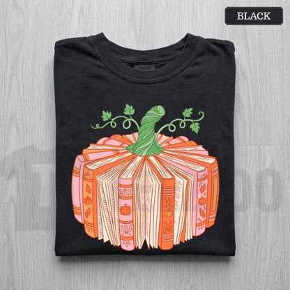 Book Pumpkin Fall Shirt – Cute Bookish Librarian & Bookworm Tee