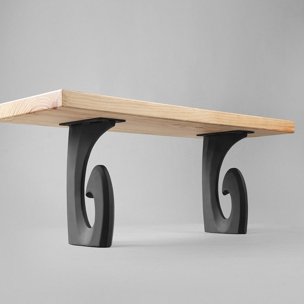 Bench Legs 124 Luma 16.5" H Modern Metal Furniture Design Ideas