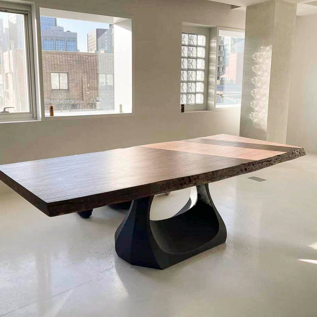 Dining Table Base 302 Uilani 28" H Metal Heavy-Duty Pedestal Stand