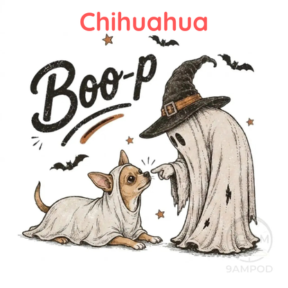 Comfort Colors® Boo-p Ghost Dog Shirt - Funny Halloween Dog Mom Graphic Tee