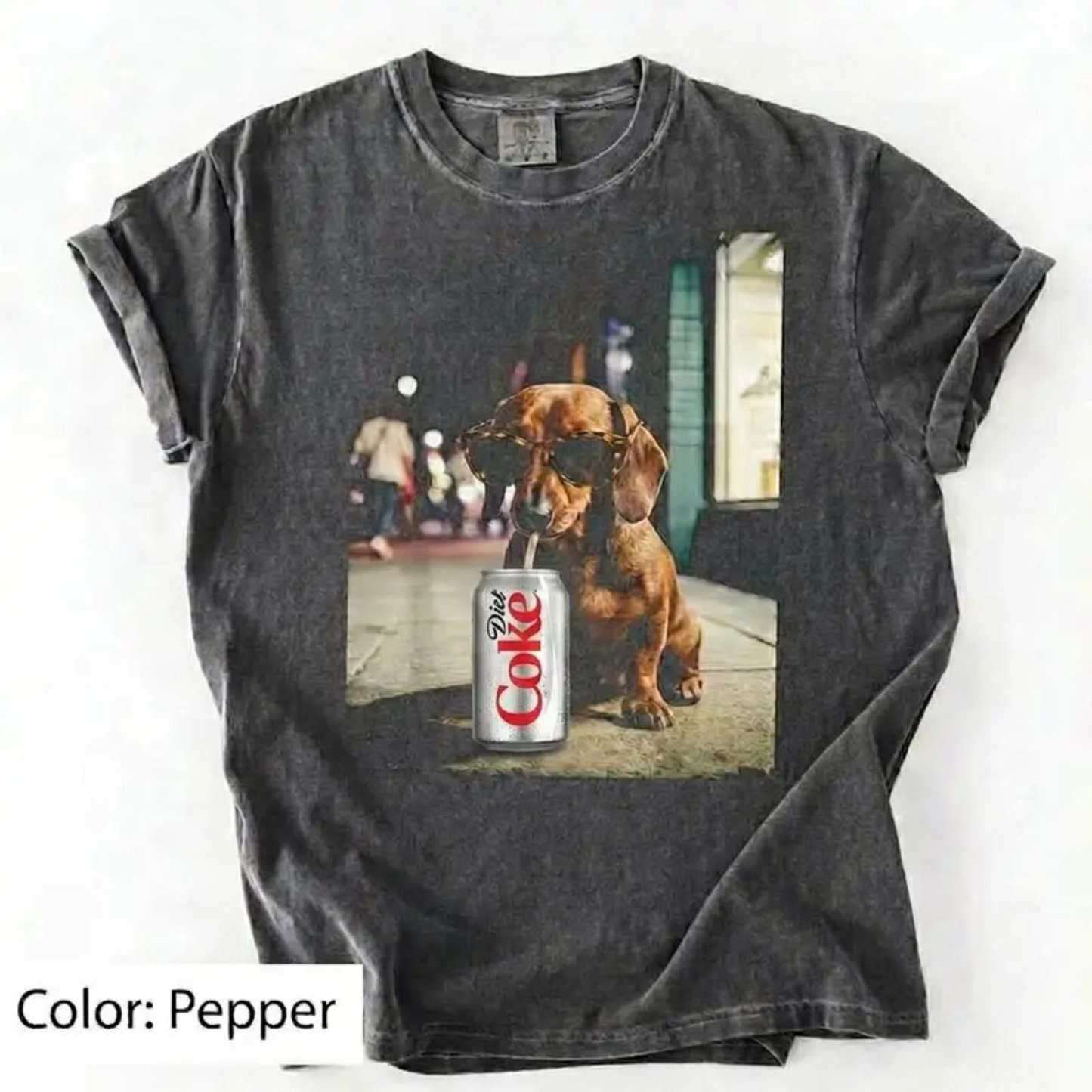 Dogs Drinking Diet Soda T-Shirt – Retro Golden Retriever Graphic Tee