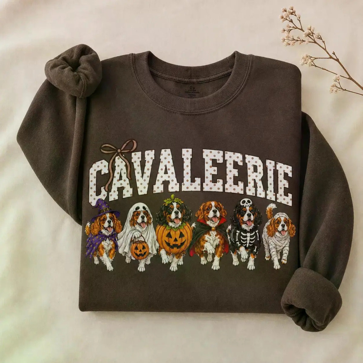 Halloween Dog Breeds Sweatshirt - Cozy Autumn Dog Mom Spooky Crewneck