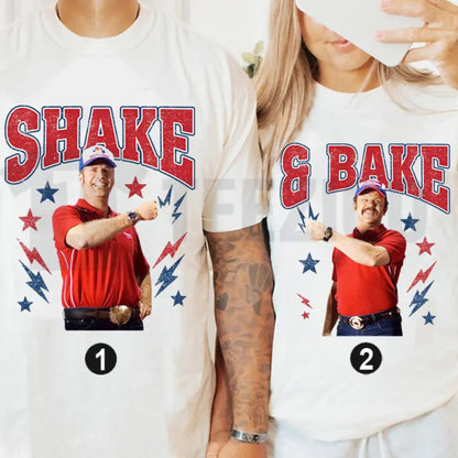 Shake and Bake 4th of July Funny Matching Couples Independence Day T-Shirt
