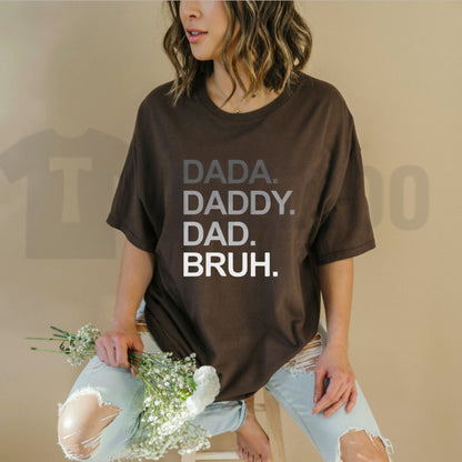 Dada Daddy Dad Bruh Golf T-Shirt – Funny Father’s Day Gift for Men, Sarcastic Golfer Husband Graphic Tee