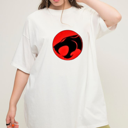 Retro Cartoon Cats T-Shirt – Vintage Anime Style Oversized Harajuku Graphic Tee