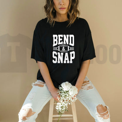 Bend & Snap Football Graphic Tee – Funny Legally Blonde Sports Mashup Shirt