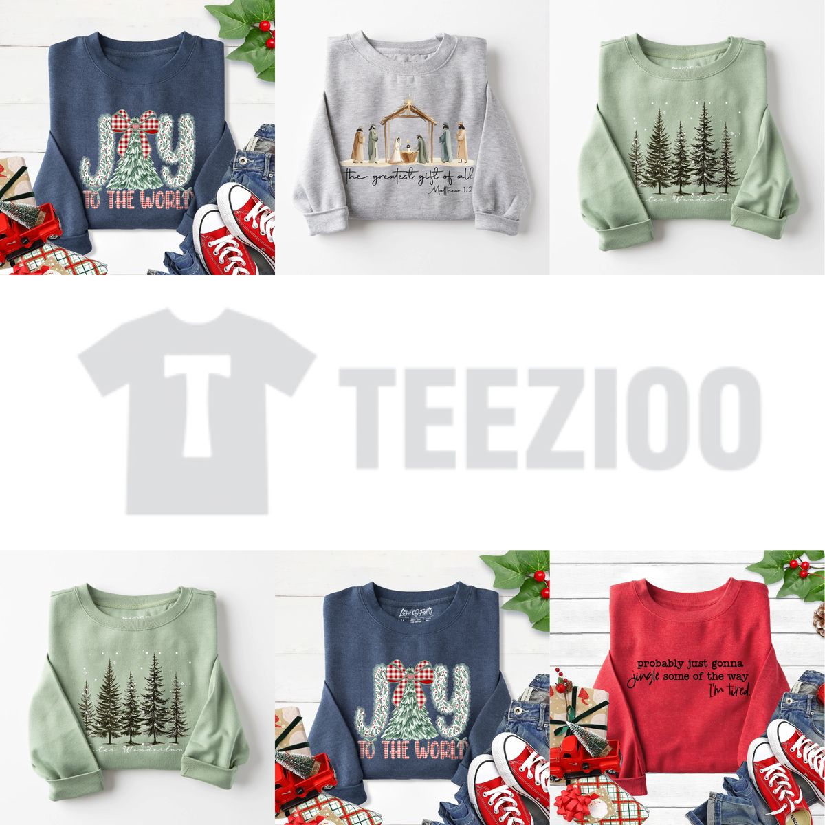 Love In Season Christmas Sweatshirt - Womenswear Holiday Grace Crewneck