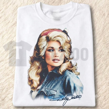 Vintage Dolly Parton Graphic Tee – 80s Retro Country Music Streetwear Shirt
