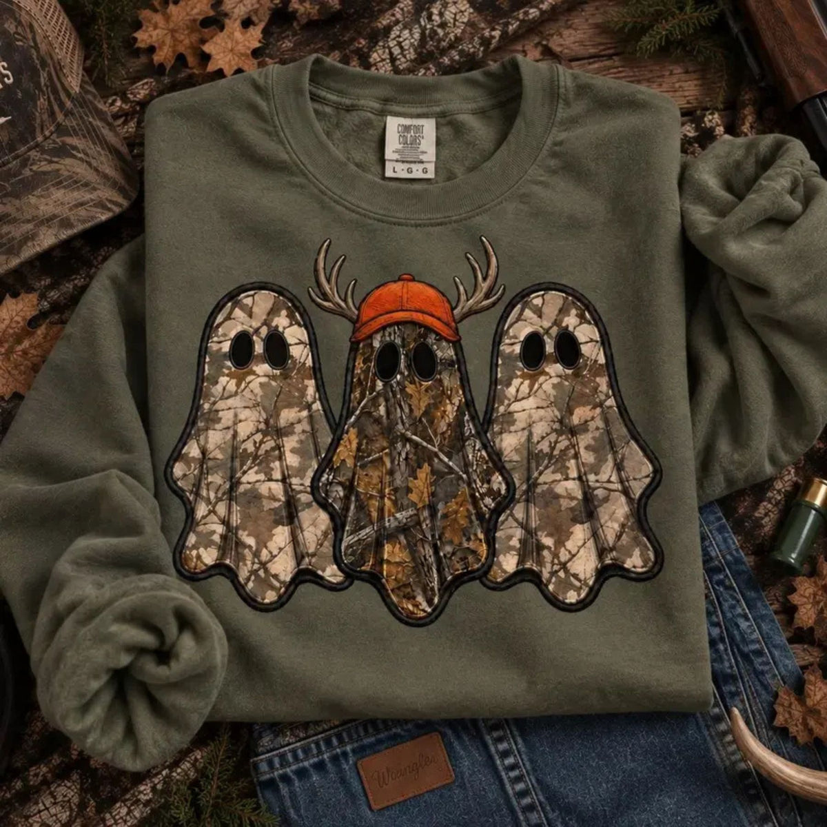 Vintage Ghost Hunter Sweatshirt – Retro Halloween Crewneck