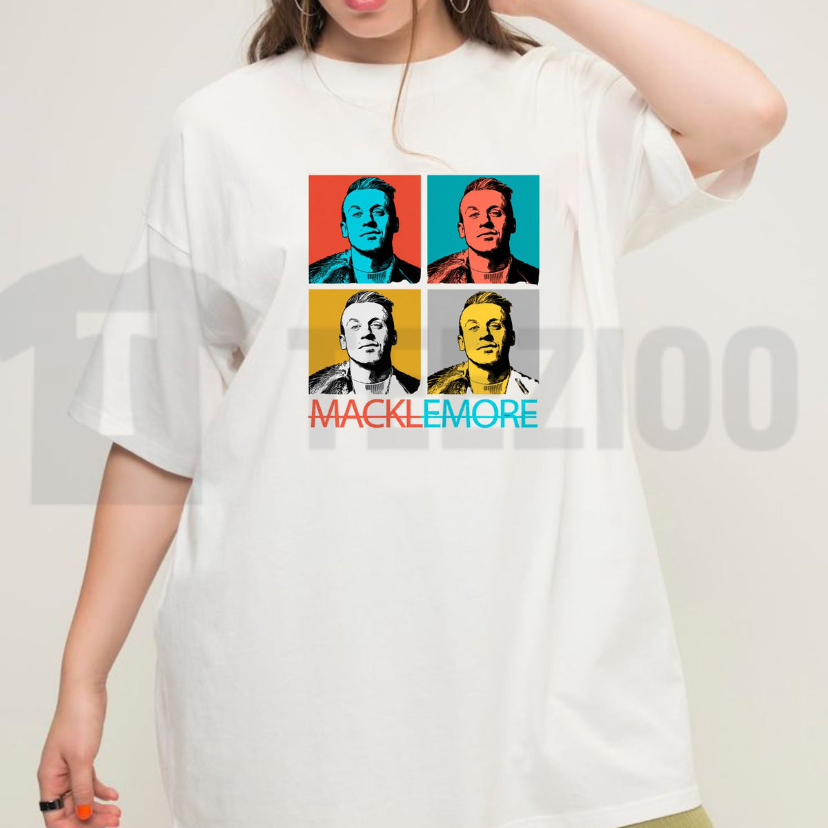 Retro Pop Art Top – Macklemore Bold Moves Graphic Apparel