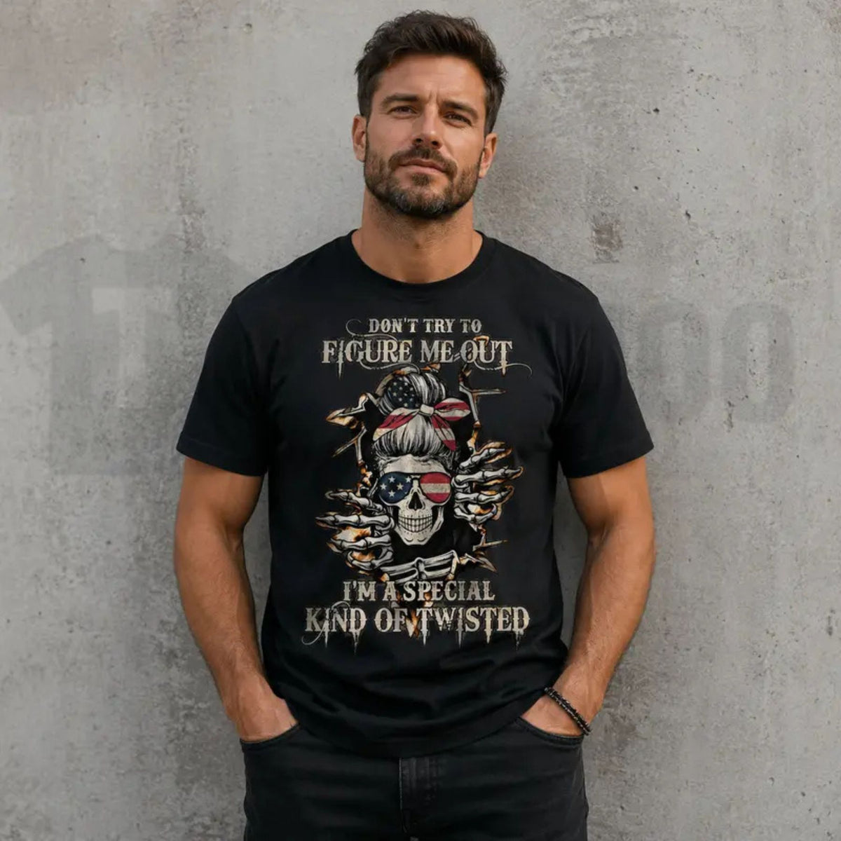Sarcastic Pure Cotton Short Sleeve Top – Men's Dark Humor Graphic Apparel
