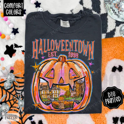 Halloweentown Comfort Colors Shirt – Trendy Autumn Fall Graphic Tee