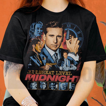 Michael Scarn Action Agent Graphic Top – Retro Vintage Threat Level Midnight Apparel