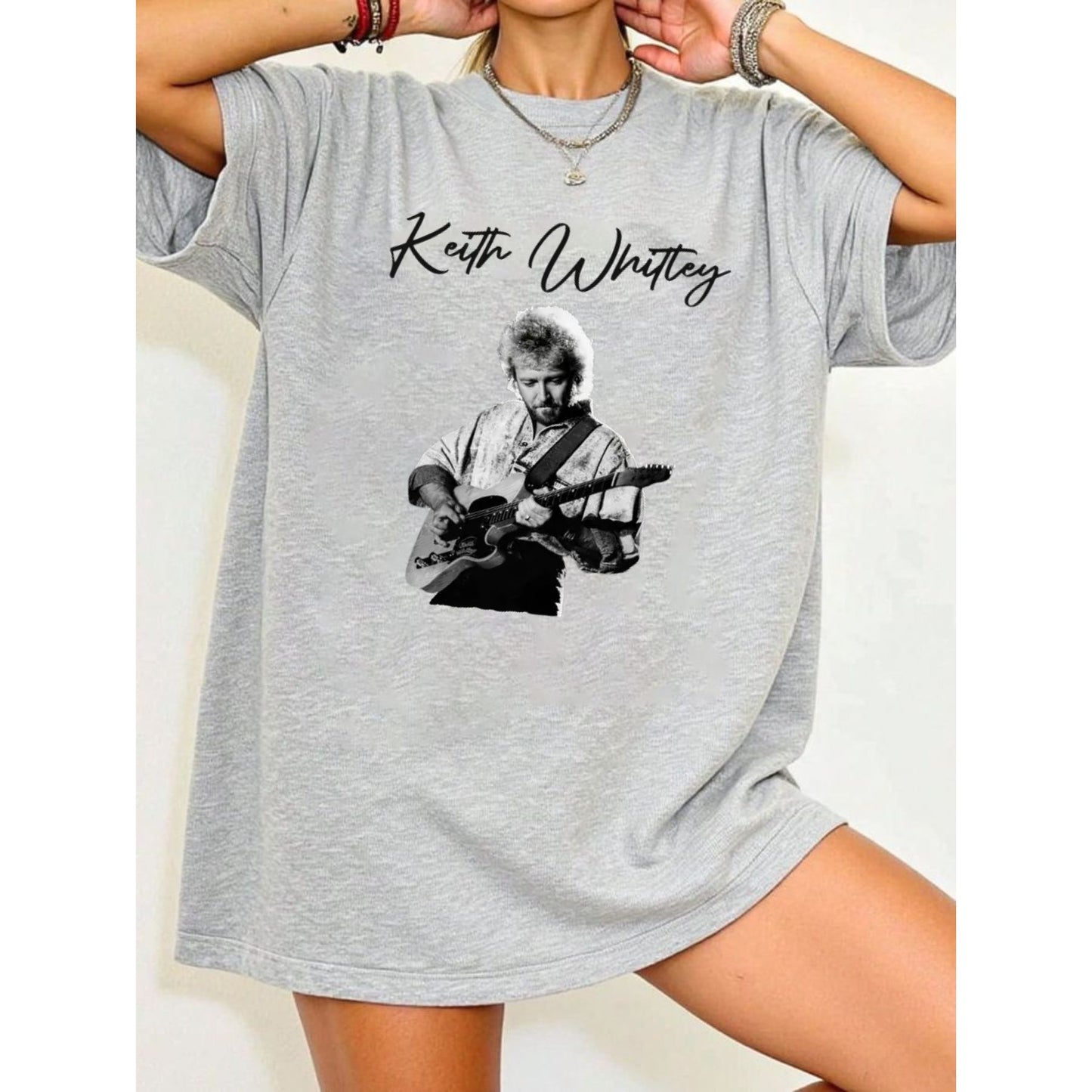 Keith Whiley "Music" Vintage Style T-Shirt – Retro Soulful Graphic Artist Tee, Premium 100% Cotton Indie Musician Top, Made in USA