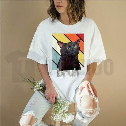 Funny Bros and Cat Meme Tee – Cute Boys Valentines Day Shirt