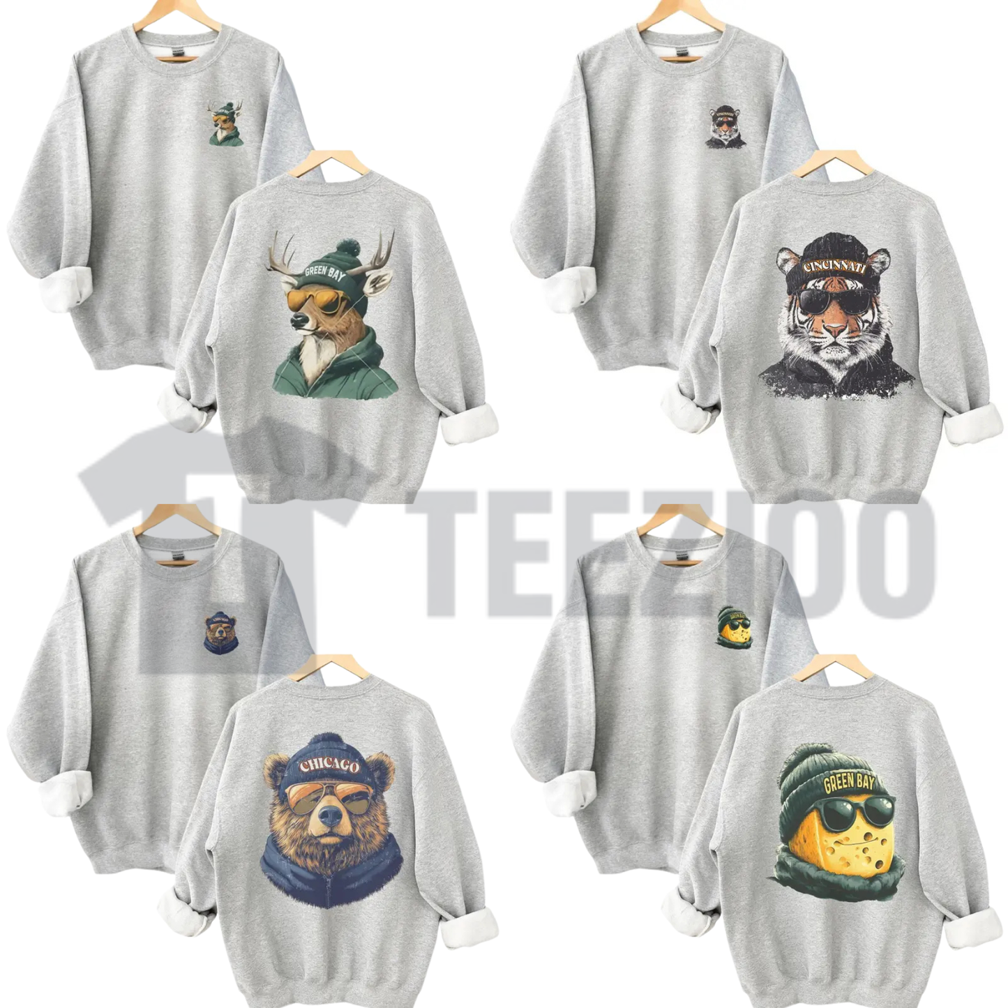 Spirit Animal Football Sweatshirt - Game Day City Pullover