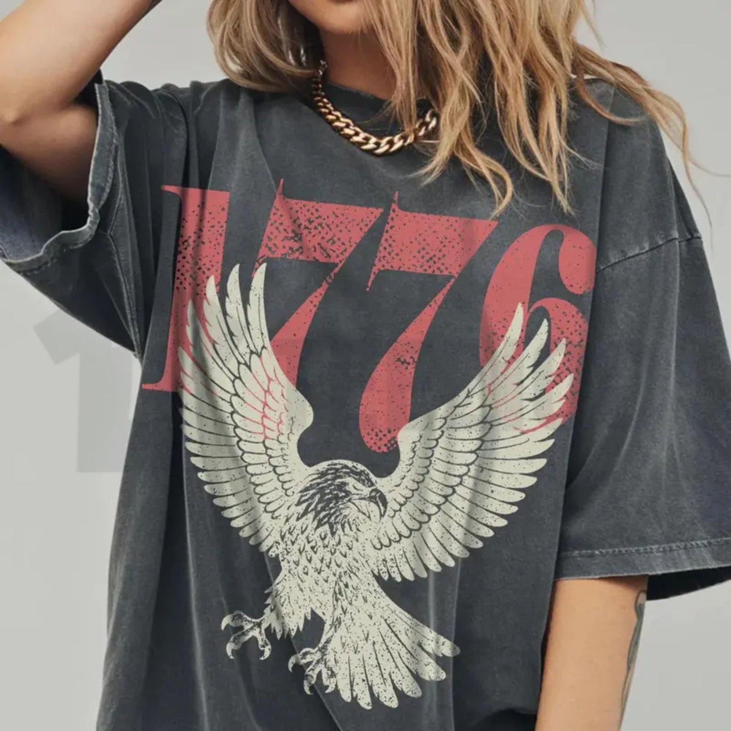 1776 Bald Eagle USA 250th Comfort Colors Shirt – Retro 4th of July Independence Tee