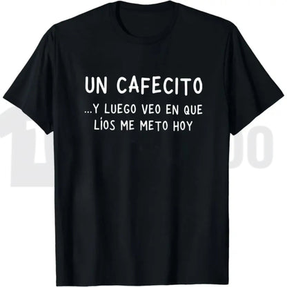 Un Cafecito Spanish Coffee Lover Tee – Latina Coffee Obsessed Graphic Shirt