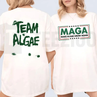 Make Algae Great Again Funny Green New Deal Parody Environmental Graphic T-Shirt