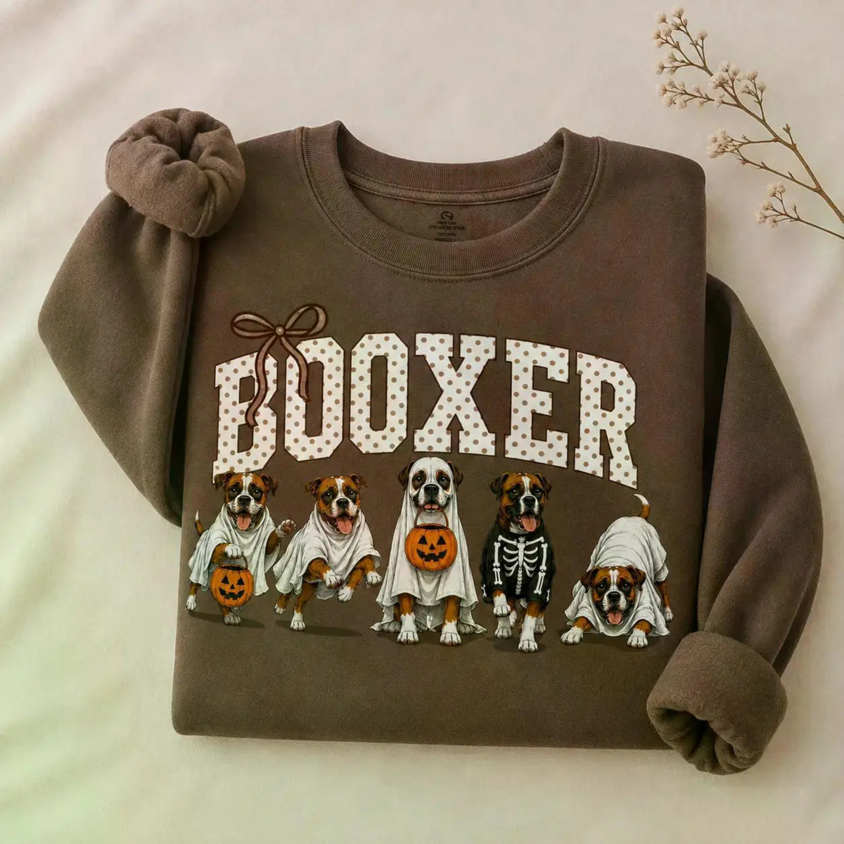 Halloween Dog Breeds Sweatshirt - Cozy Autumn Dog Mom Spooky Crewneck