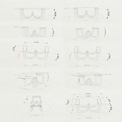 End Table Leg 224 Atlas 18" H Farmhouse Furniture Legs
