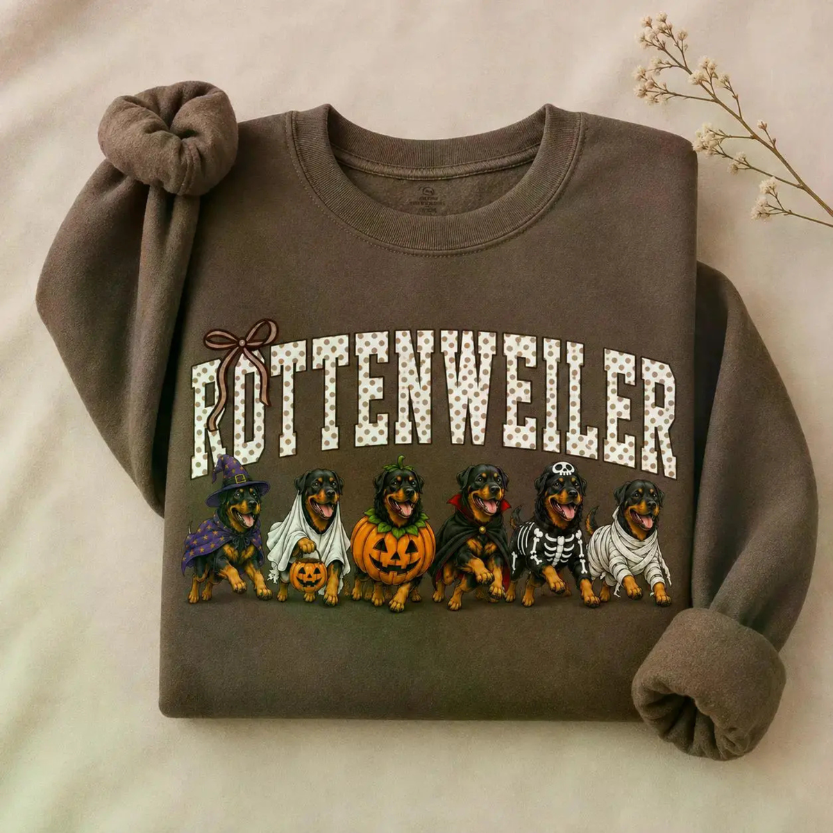 Halloween Dog Breeds Sweatshirt - Cozy Autumn Dog Mom Spooky Crewneck