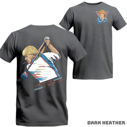 John Daly "Golf of America" 4th of July T-Shirt – Grip It and Rip It Patriotic Graphic Tee, Premium 100% Cotton Independence Day Top, Made in USA