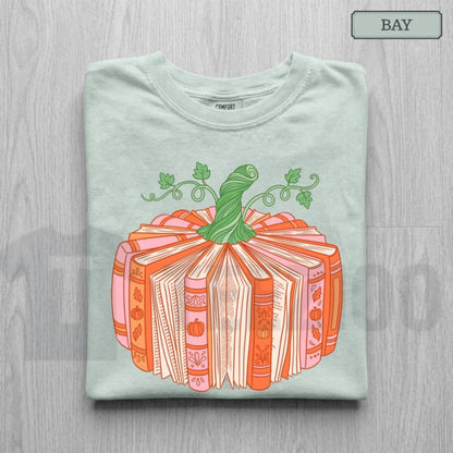 Book Pumpkin Fall Shirt – Cute Bookish Librarian & Bookworm Tee