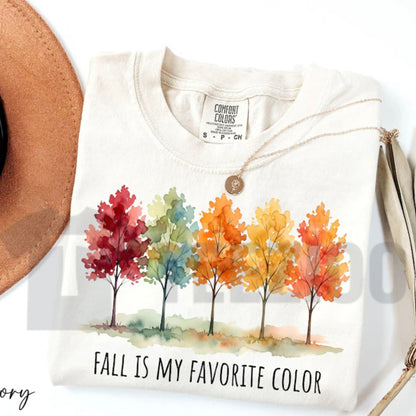 Fall Is My Favorite Color Comfort Colors Shirt – Autumn Thanksgiving Tee