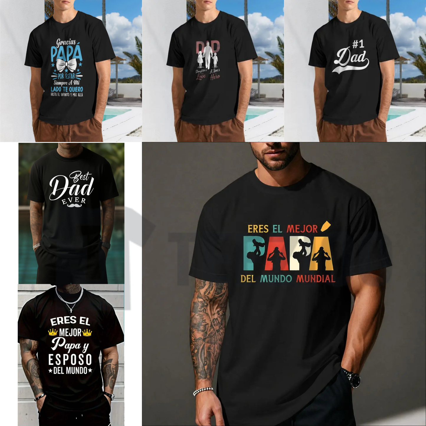 "Eres El Mejor Papá" Spanish Graphic Tee – Vintage Latino Father's Day Gift Shirt