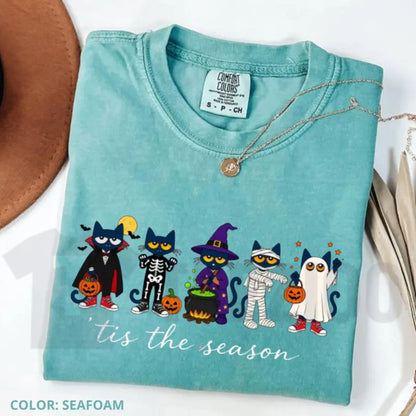 Groovy Pete The Cat Halloween Teacher Shirt Tis The Season Classroom Tee