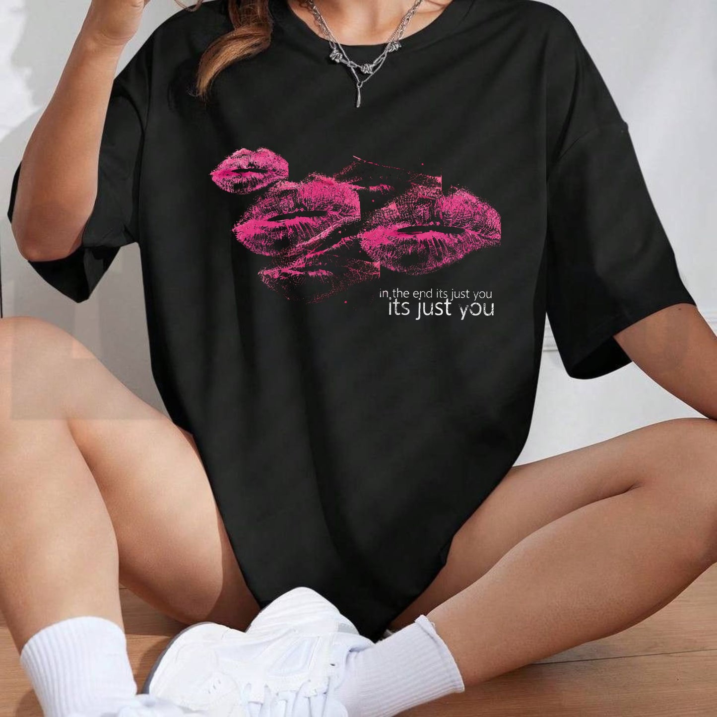 Its Just You Tee – Minimalist Quote Graphic Shirt