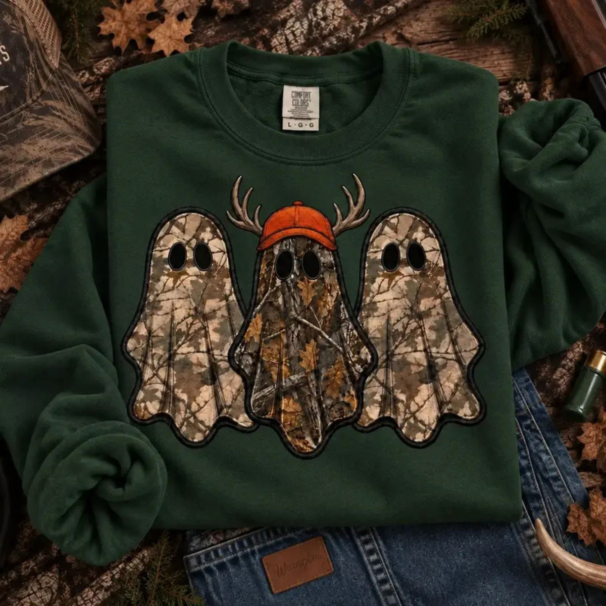 Vintage Ghost Hunter Sweatshirt – Retro Halloween Crewneck
