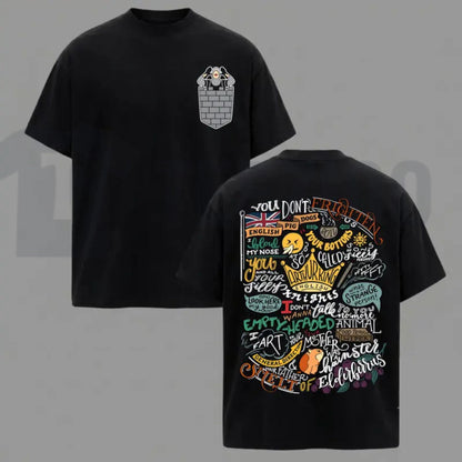 Classic Cult Comedy Top – Monty Python French Castle Double-Sided Movie Quote Graphic Apparel