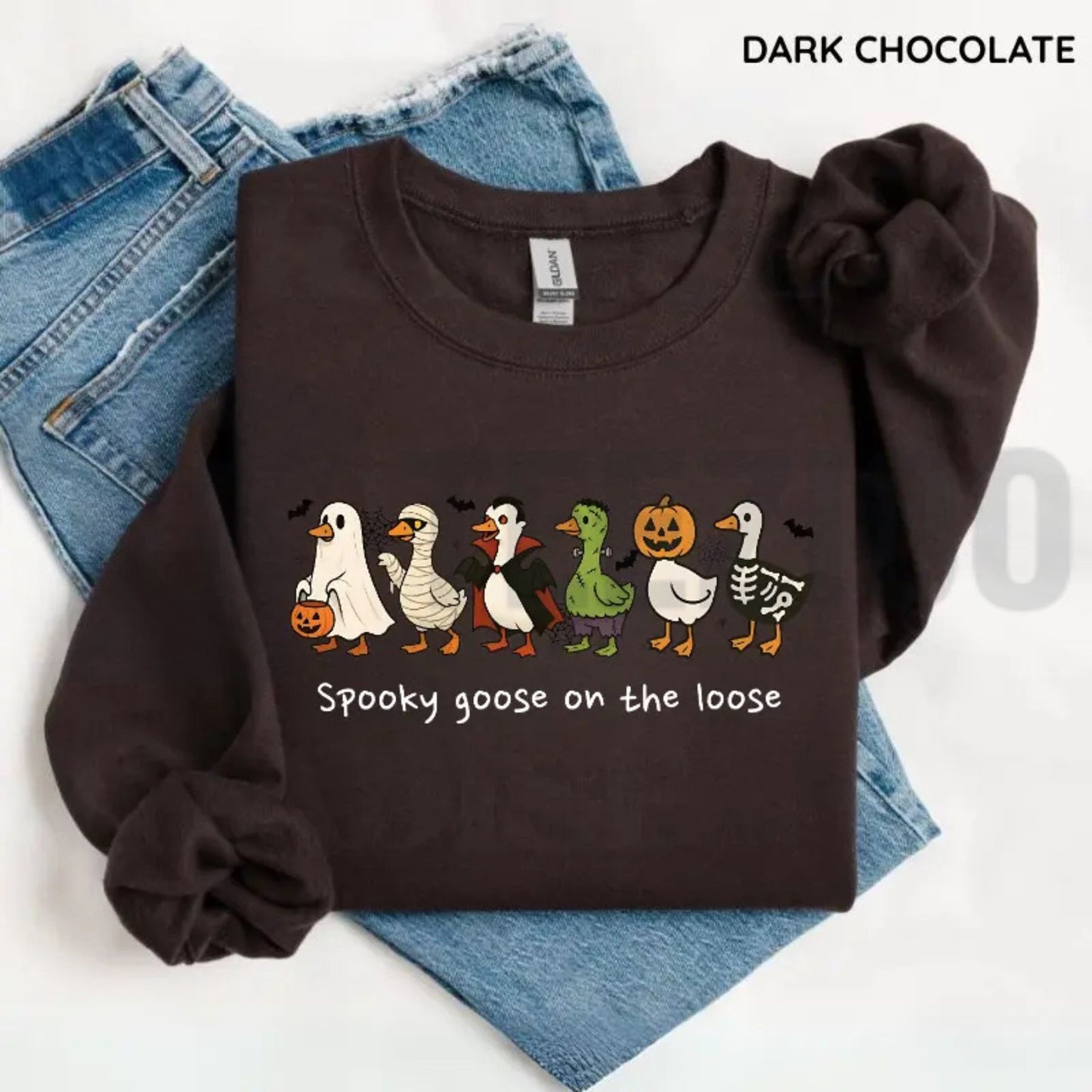 Spooky Goose on the Loose Sweatshirt – SEO Product Description