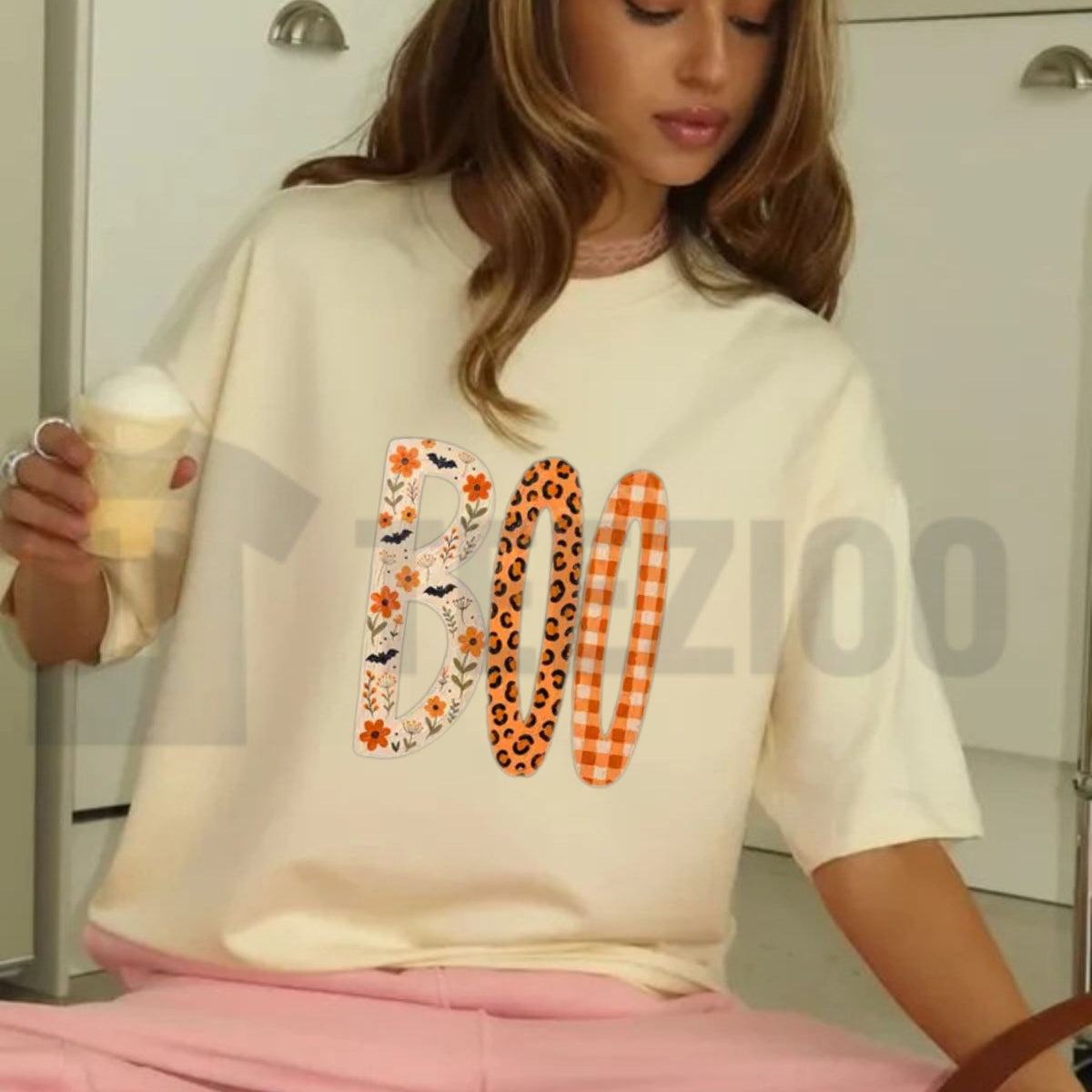 BOO Comfort Colors Shirt – Trendy Retro Halloween Tee