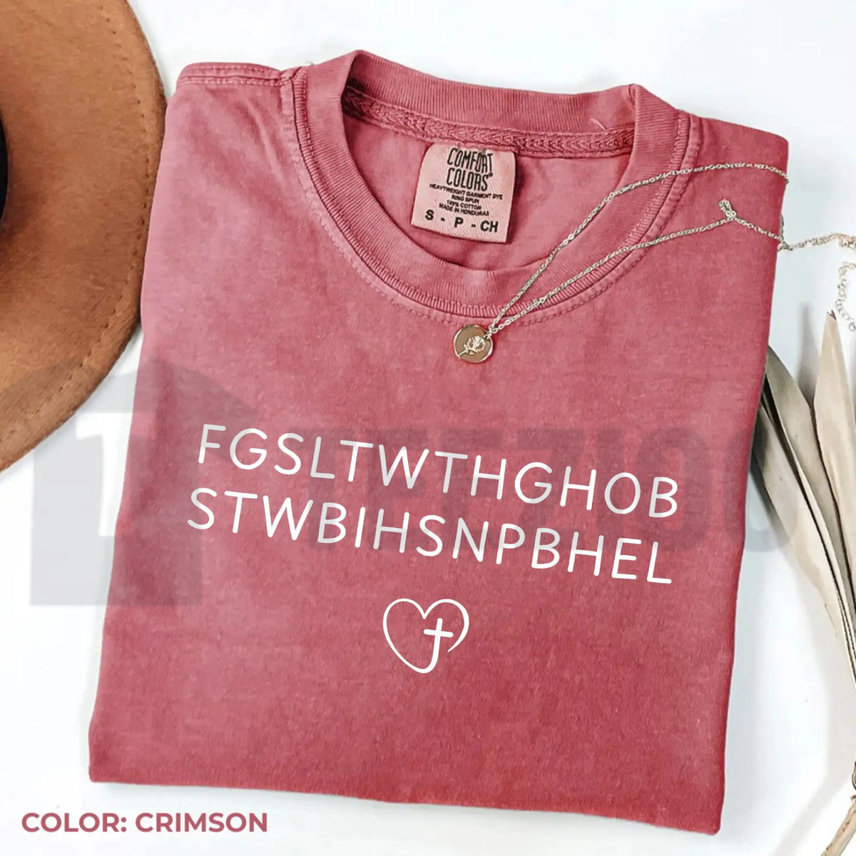John 3:16 Verse Comfort Colors Christian T-Shirt