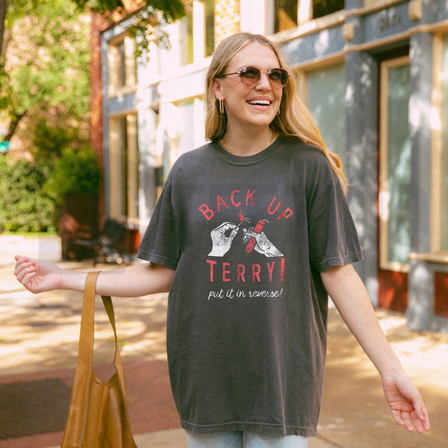 Back Up Terry Put It In Reverse Funny Sarcastic Fireworks Fourth of July T-Shirt