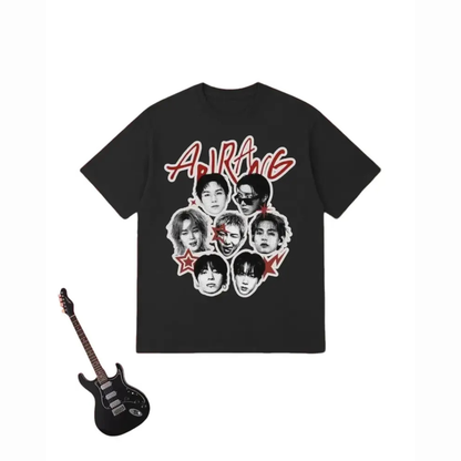 Arirang K-Pop Inspired T-Shirt - Retro Korean Folk Song Graphic Aesthetic Tee