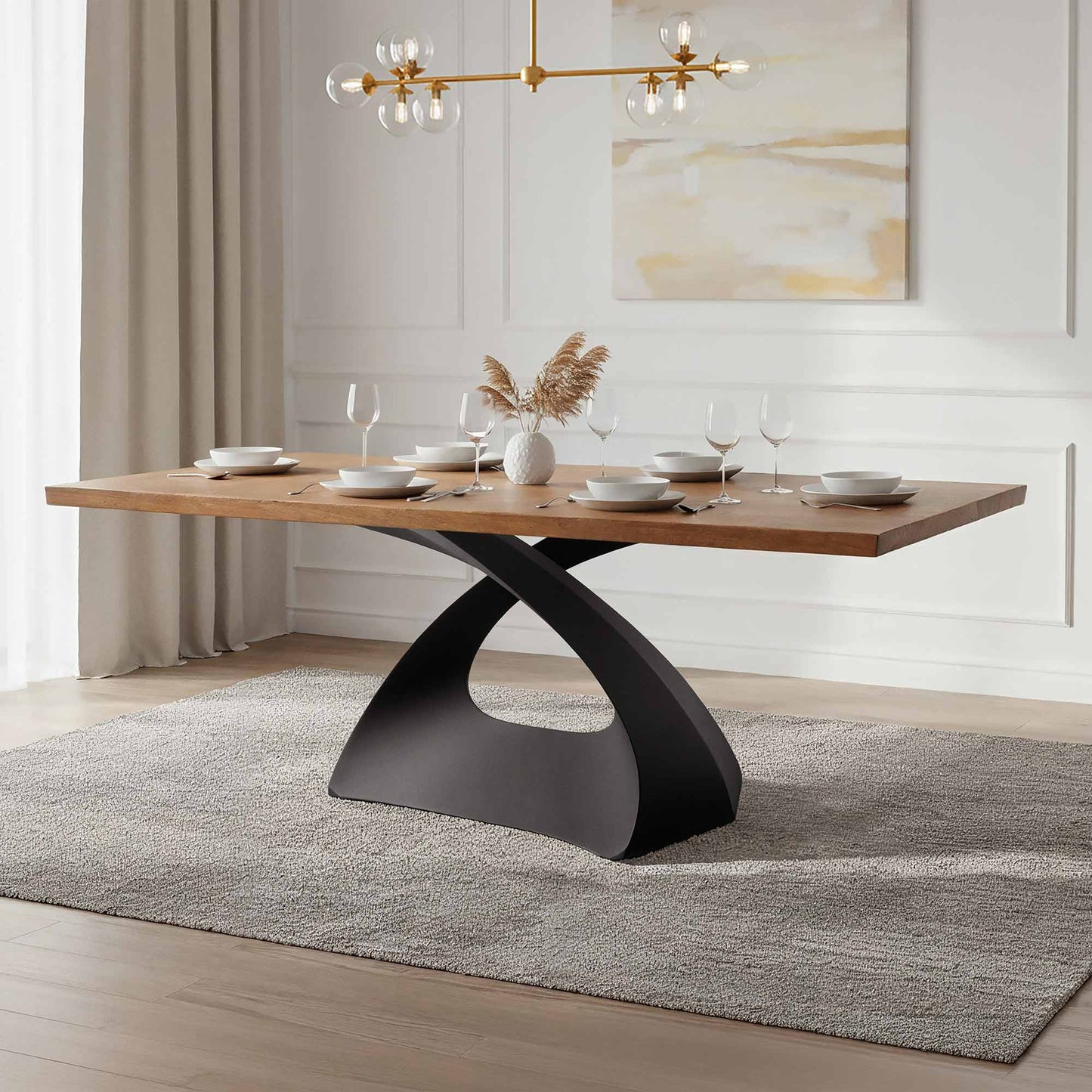 307 Tulipe 28" H Industrial Metal Table Base