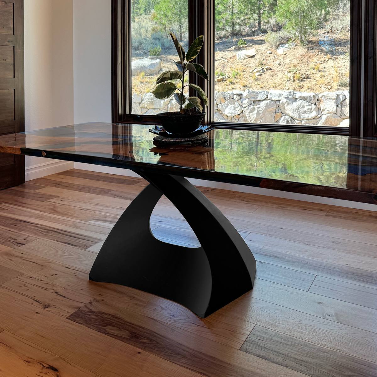 307 Tulipe 28" H Industrial Metal Table Base