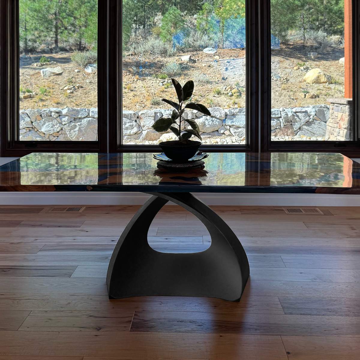 307 Tulipe 28" H Industrial Metal Table Base