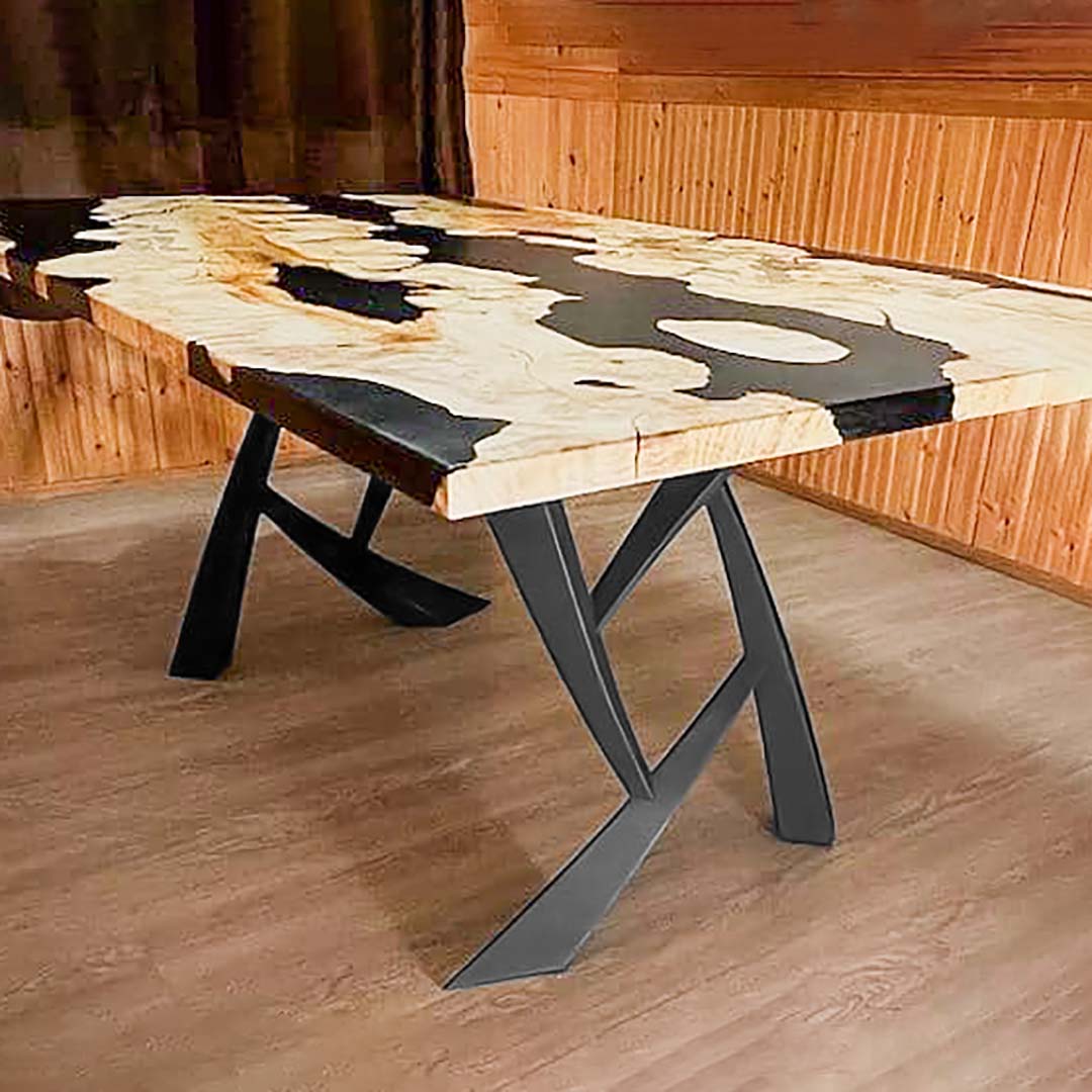 Furniture Legs 411 Draco 28.4" H Metal DIY Dining Table Legs