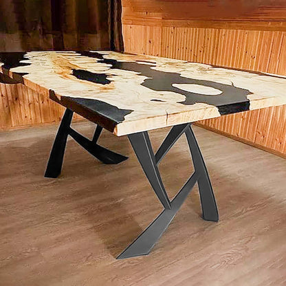 Furniture Legs 411 Draco 28.4" H Metal DIY Dining Table Legs