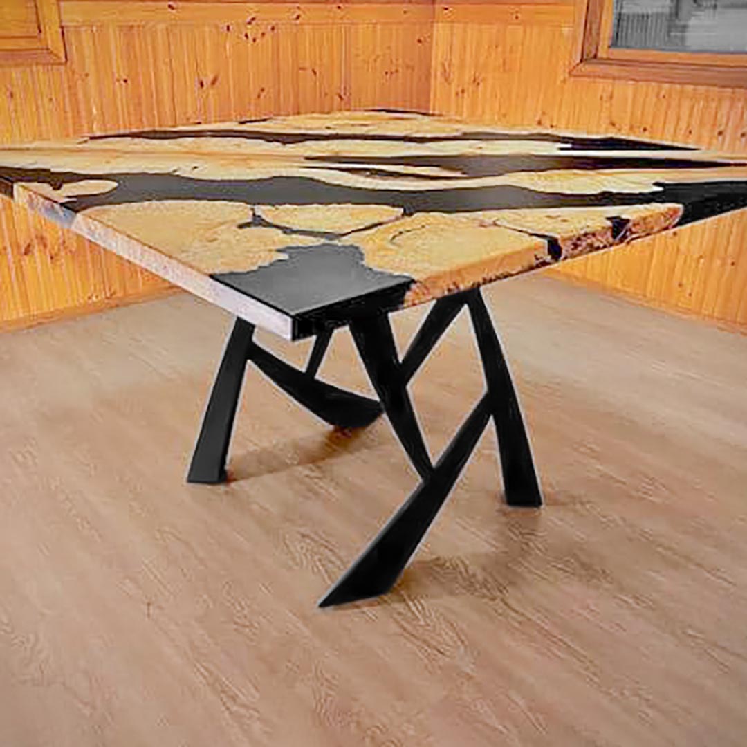 Furniture Legs 411 Draco 28.4" H Metal DIY Dining Table Legs